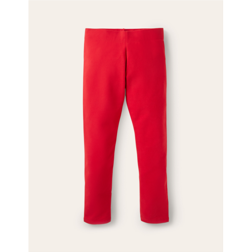 Boden Plain Cosy Leggings - Rockabilly Red