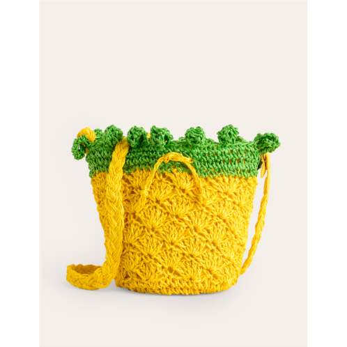 Boden Crochet Fruit Bag - Pineapple Yellow