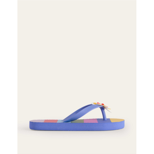 Boden Fun Flip Flops - Multi Stripe