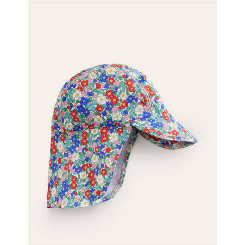 Boden Printed Sun-Safe Swim Hat - Multi & Nautical Floral