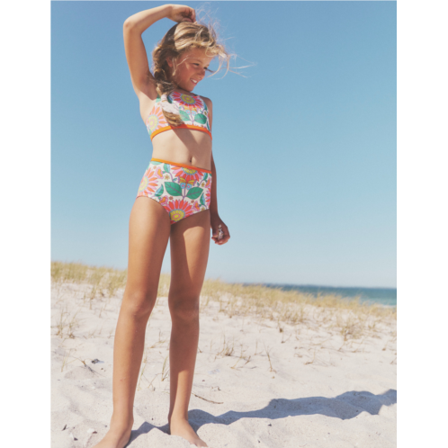 Boden Cross Back Bikini top - Multi Daisy Vine
