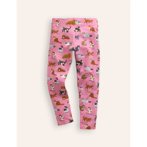 Boden Fun Leggings - Formica Pink Cats