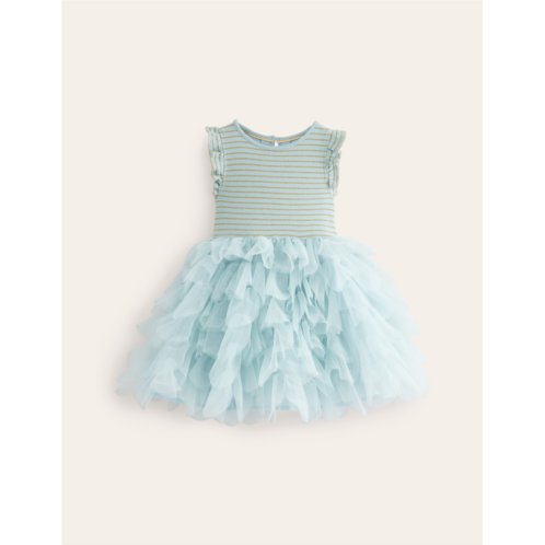 Boden Petal Skirt Tulle Dress - Vintage Blue