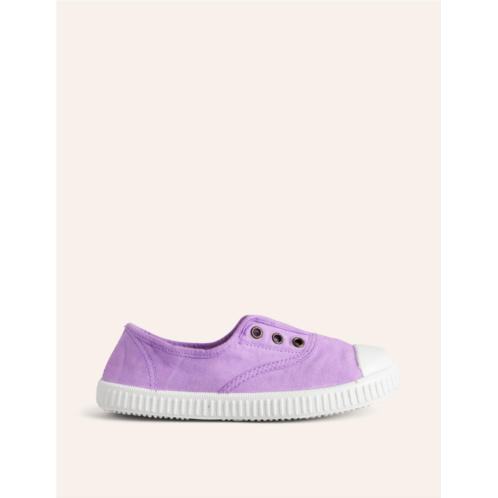 Boden Laceless Canvas Pull-ons - Parma Violet