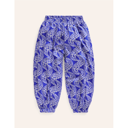 Boden Jersey Harem Pants - Greek Blue Wave