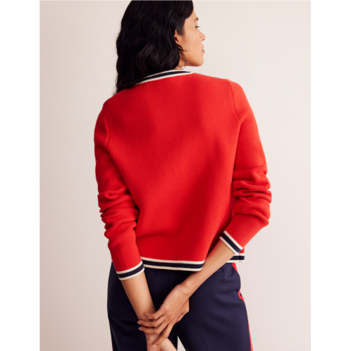 Boden Holly Knitted Jacket - Hot Pepper Red