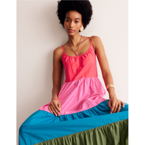 Boden Trapeze Cotton Maxi Dress - Colourblock