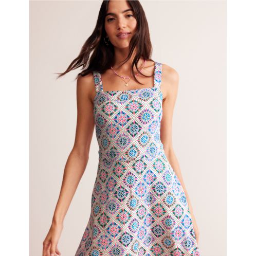 Boden Bridget Ponte Midi Dress - Multi, Painterly Geo