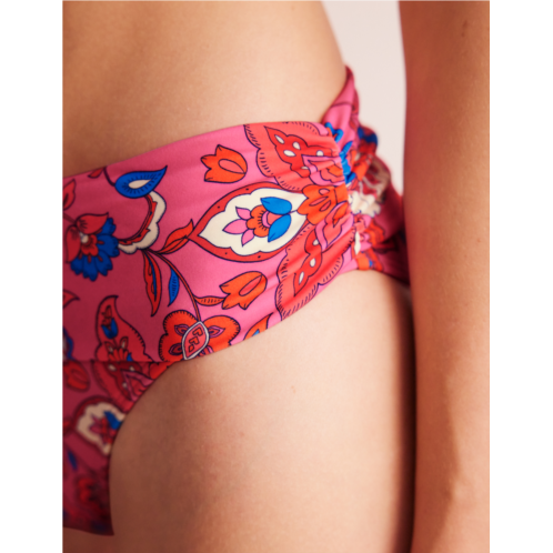 Boden Levanzo Fold Bikini Bottoms - Pink, Botanical Wave