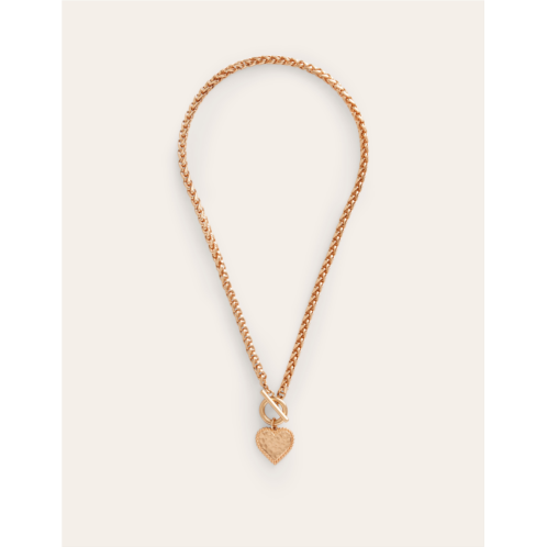 Boden Heart Charm Necklace - Gold