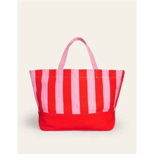 Boden Relaxed Canvas Tote Bag - Pink Stripe
