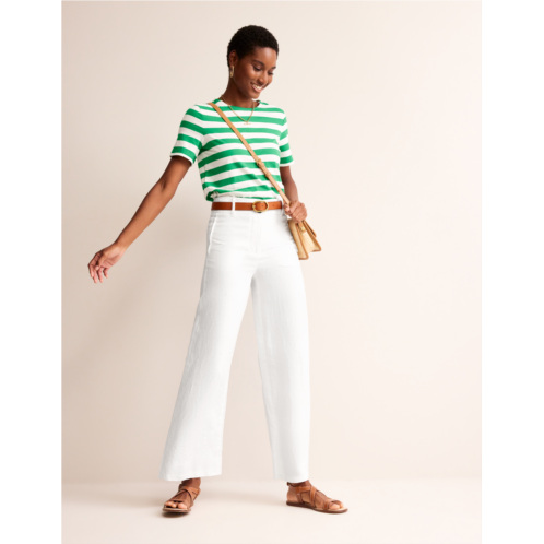 Boden Westbourne Linen Pants - White