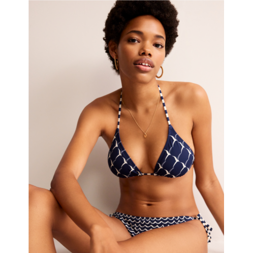 Boden String Bikini Top - French Navy, Seagull