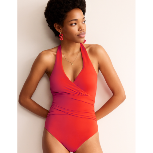 Boden Levanzo Halter Swimsuit - Fiesta