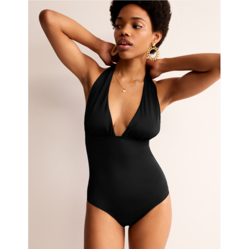 Boden Merano Deep V-neck Swimsuit - Black