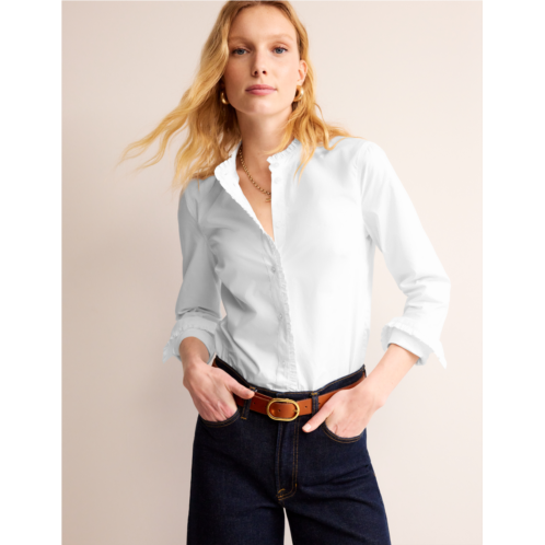 Boden Phoebe Cotton Shirt - White