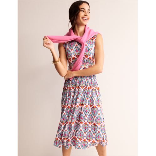 Boden Thea Sleeveless Midi Dress - Multi, Flora Stamp