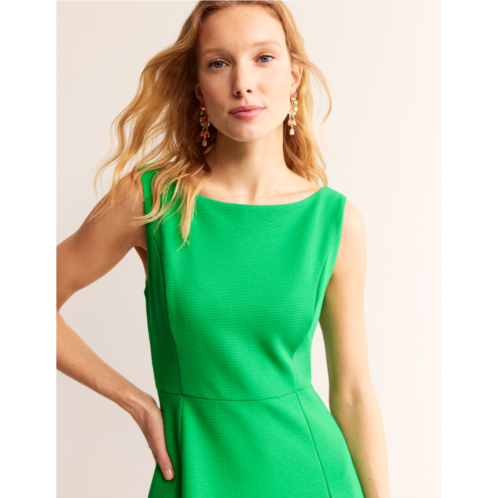 Boden Scarlet Ottoman Ponte Dress - Bright Green