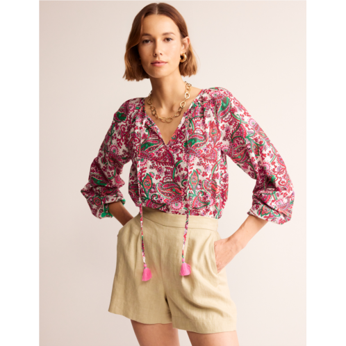 Boden Serena Cotton Blouse - Multi, Fantastical