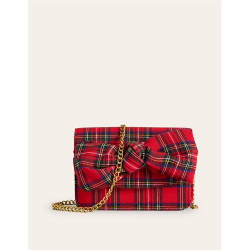 Boden Bow Evening Bag - Check