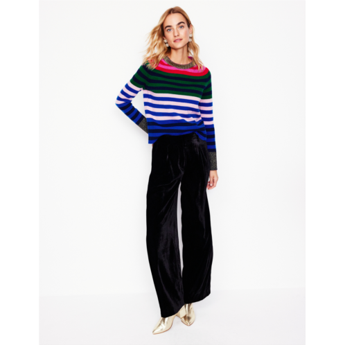 Boden Olivia Merino Sweater - Multi, Rainbow Stripe