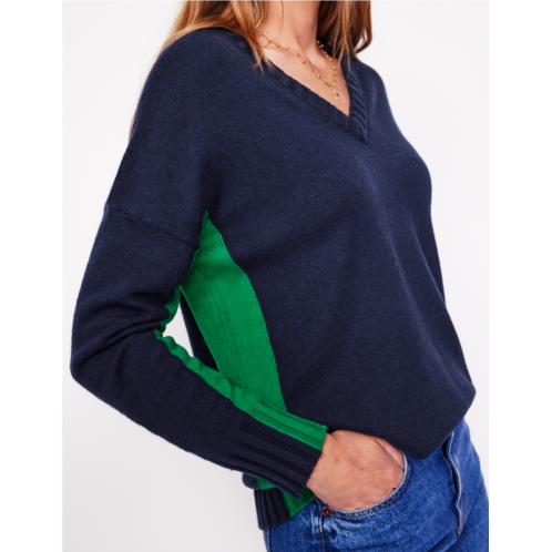 Boden Zia Longline Sweater - Navy