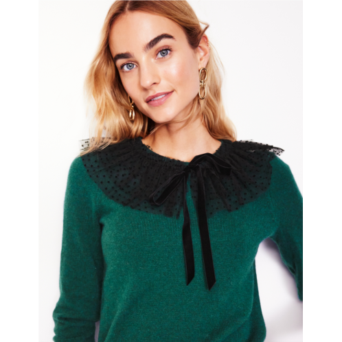 Boden Tulle Party Jumper - Glade Green