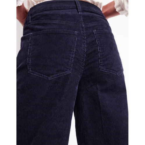 Boden 5 Pocket Cord Crop Jeans - Navy