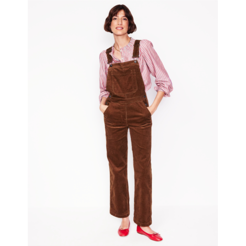 Boden Cord Dungarees - Autumn Brown