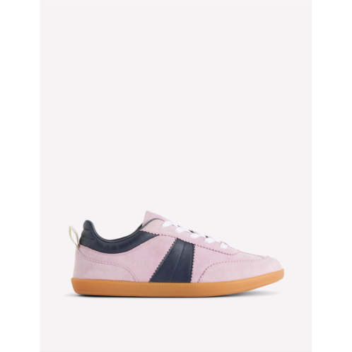 Boden Erin Retro Tennis Trainers - Vintage Mauve/Navy