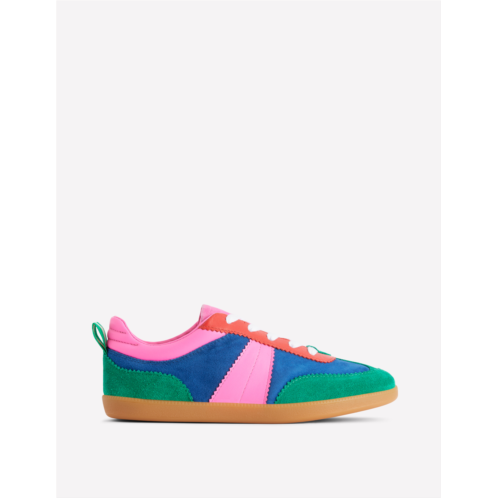 Boden Erin Retro Tennis Trainers - Multi Colourblock