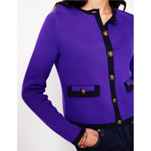 Boden Holly Knitted Jacket - Ameythyst Purple