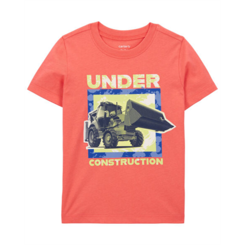 Carters Red Toddler Under Construction Graphic Tee