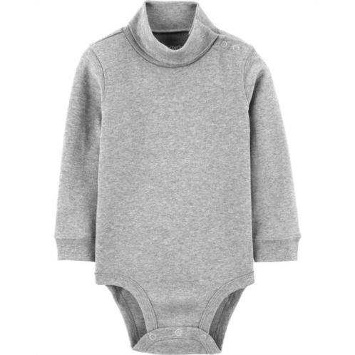 Carters Gray Baby Turtleneck Bodysuit