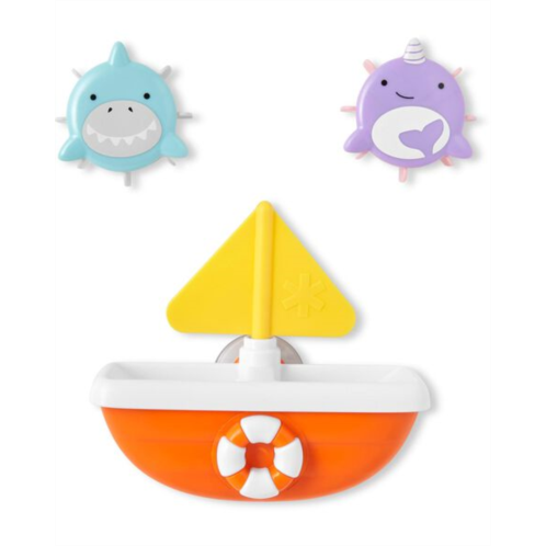 Carters Shark/Narwhal ZOO Tip & Spin Boat Baby Bath Toy