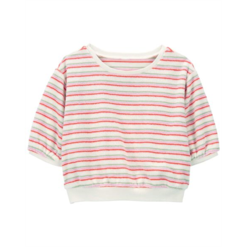 Carters Multi Baby Striped Terry Top