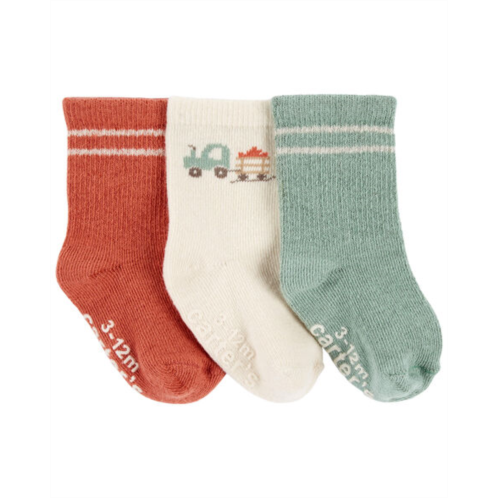 Carters Multi Baby 3-Pack Tractor Booties