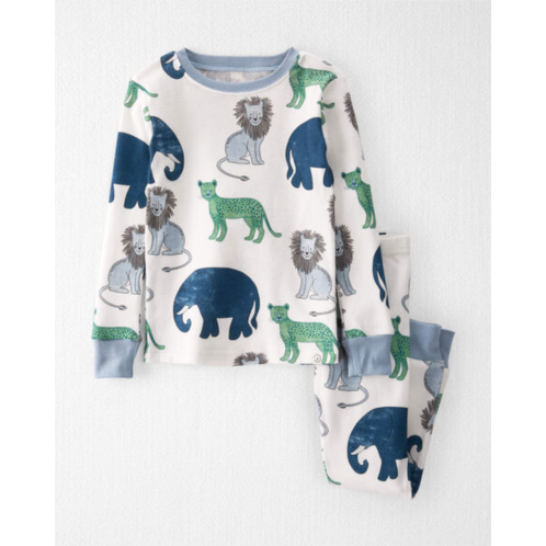 Carters Safari Print Toddler Organic Cotton 2-Piece Pajamas Set