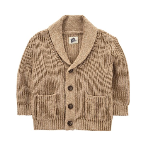 Carters Tan Pecan Baby Chunky Knit Button-Front Cardigan
