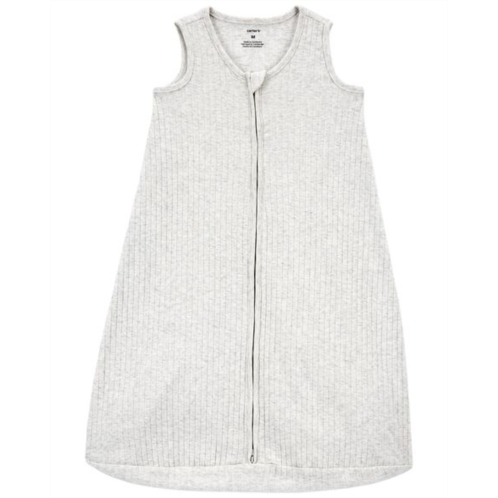 Carters Grey Baby 2-Way Zip Wearable Blanket