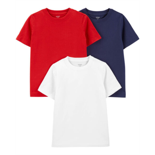 Carters Red/White/Navy Kid 3-Pack Jersey Tees