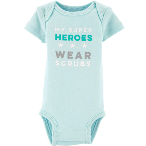 Carters Blue Baby Preemie Super Hero Bodysuit