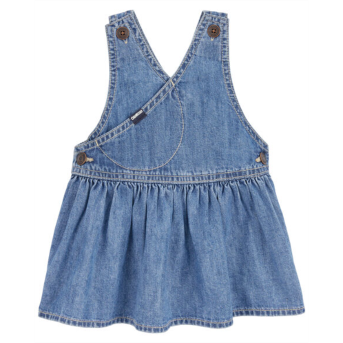 Carters Blue Baby Vintage Inspired Denim Jumper Dress