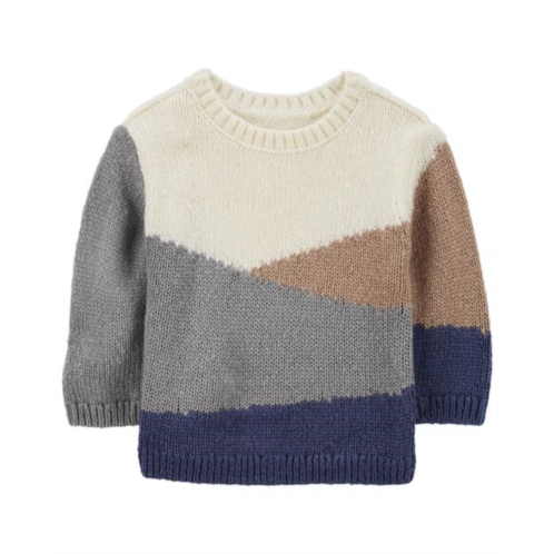 Carters Multi Baby Colorblock Mohair-Like Sweater