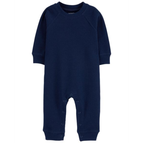 Carters Blue Baby Thermal Jumpsuit