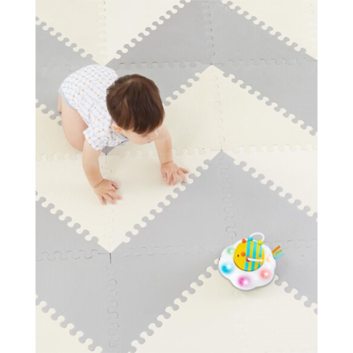 Carters GreyCream Playspot Geo Foam Floor Tiles