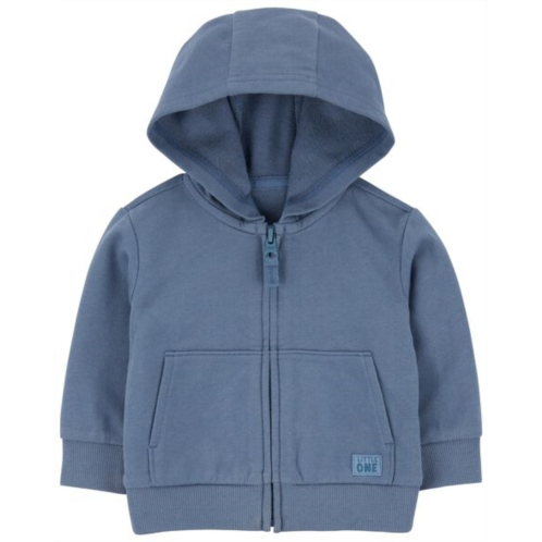 Carters Navy Baby Zip-Up French Terry Hoodie