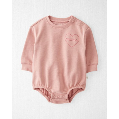 Carters Winter Blush Baby Organic Cotton French Terry Bubble