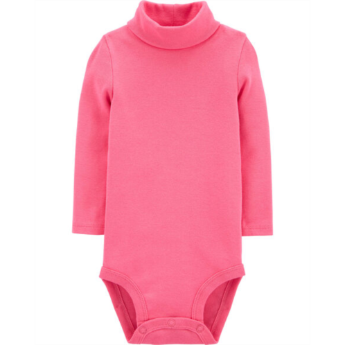 Carters Pink Baby Turtleneck Bodysuit