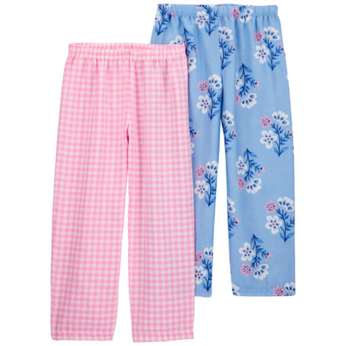 Carters Pink/Blue Kid 2-Pack Loose Fit Pajama Pants